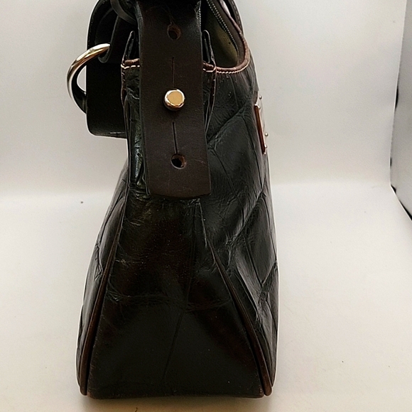 Vintage Dooney and Bourke Crocodile Embossed Leather Bag - Picture 5 of 16
